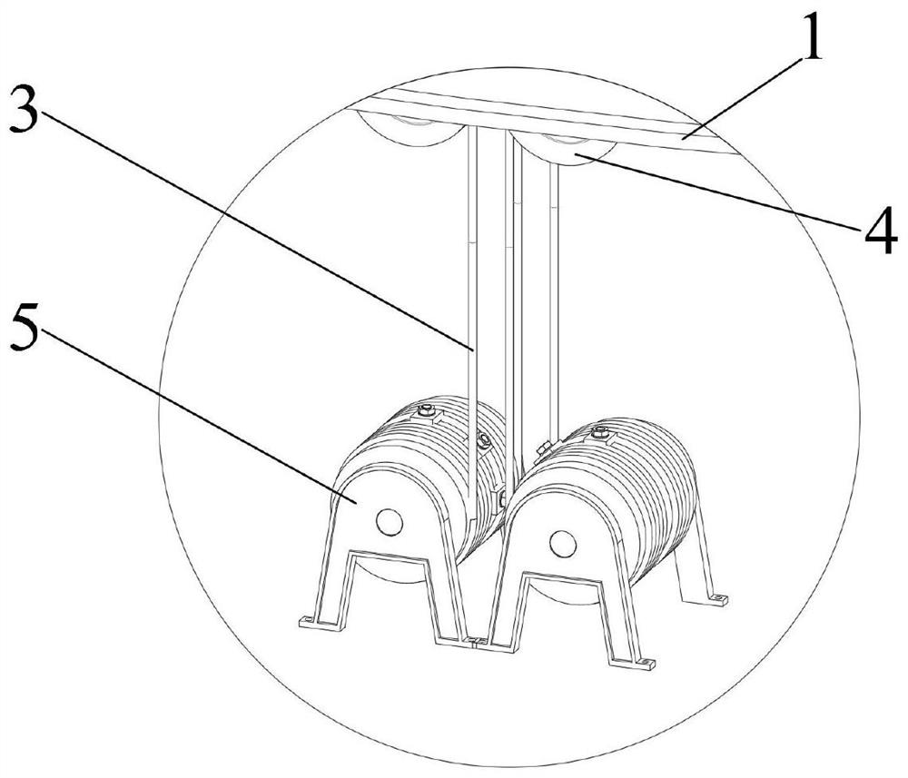 A wire rope traction type large-scale antenna pitch angle adjustment device and its adjustment method