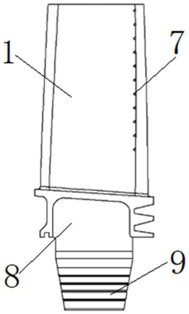 Turbine blade and aero-engine