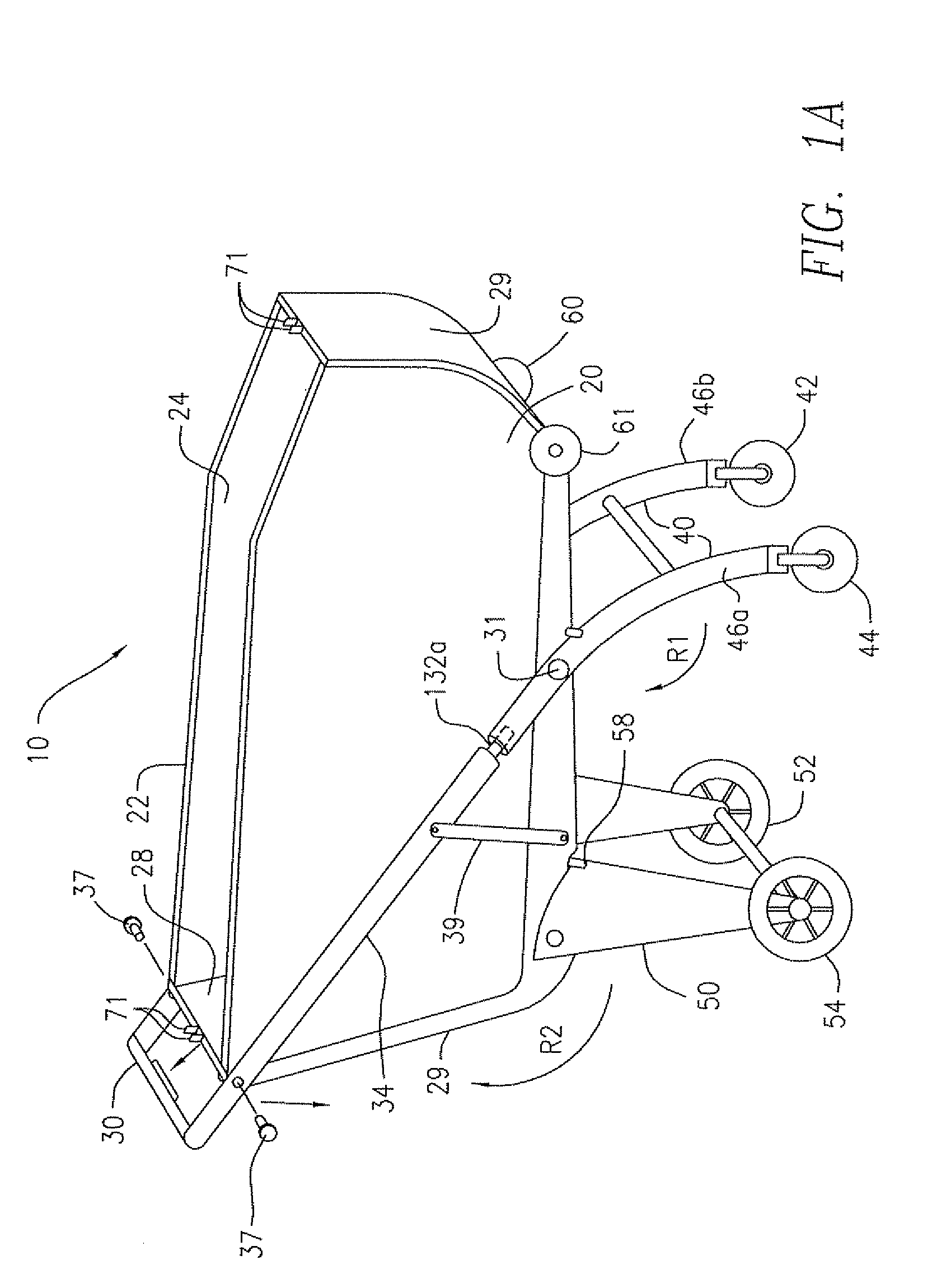 Shopping cart with assembly for vehicle storage