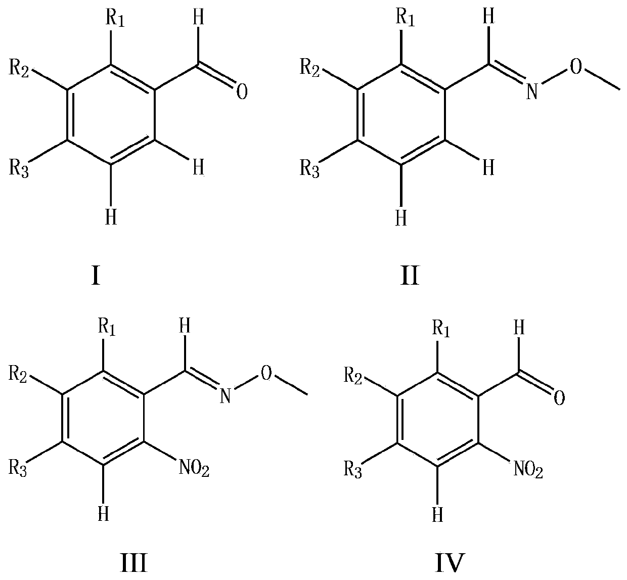Synthesizing method for o-nitrobenzaldehyde compound