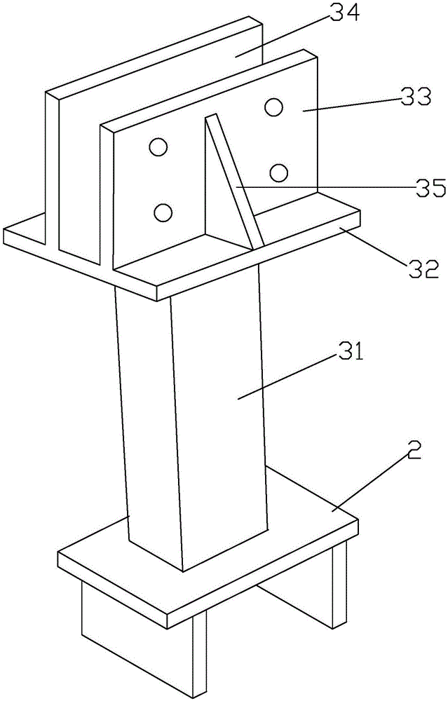 Hidden button type super-long metal roof standing seam and construction method thereof