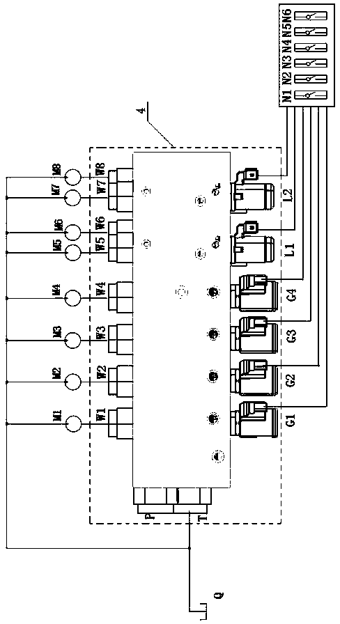 Multi-path hydraulic motor speed regulation feedback control valve