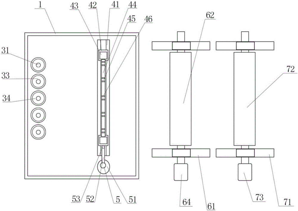 Cotton-cloth-attachment-yarn winding device bringing convenience to position transformation