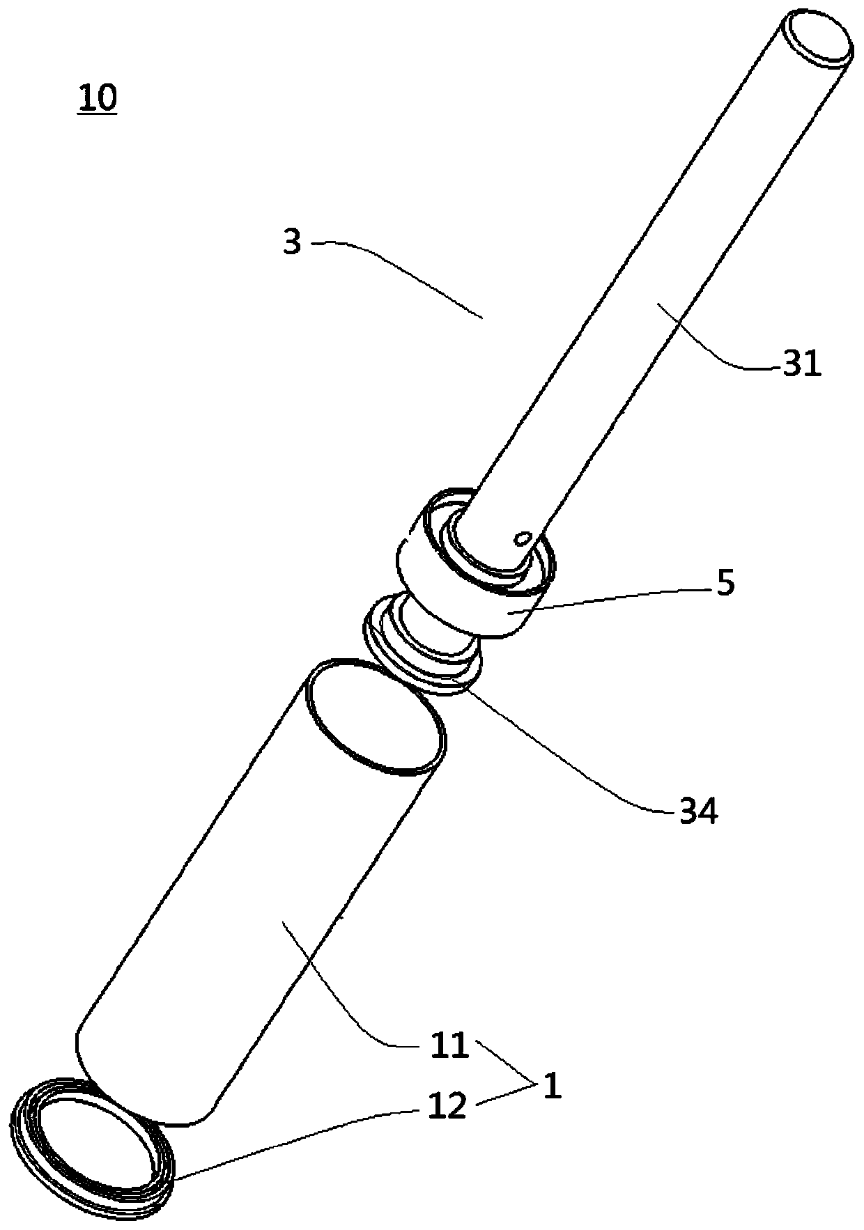 Shock absorber applied to vehicle and vehicle provided with shock absorber