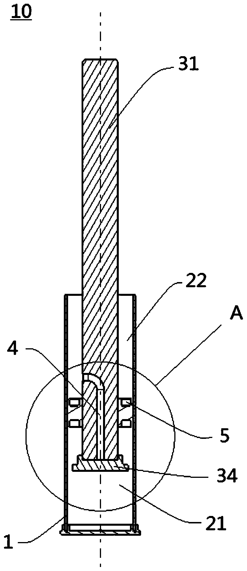 Shock absorber applied to vehicle and vehicle provided with shock absorber