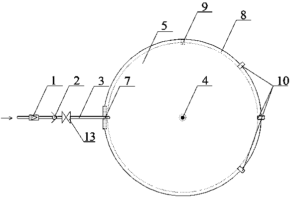 Device and method for measuring volume of resected tissue in vivo