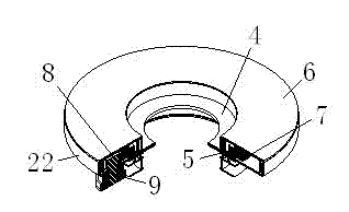 90-degree steering device for anode carbon blocks