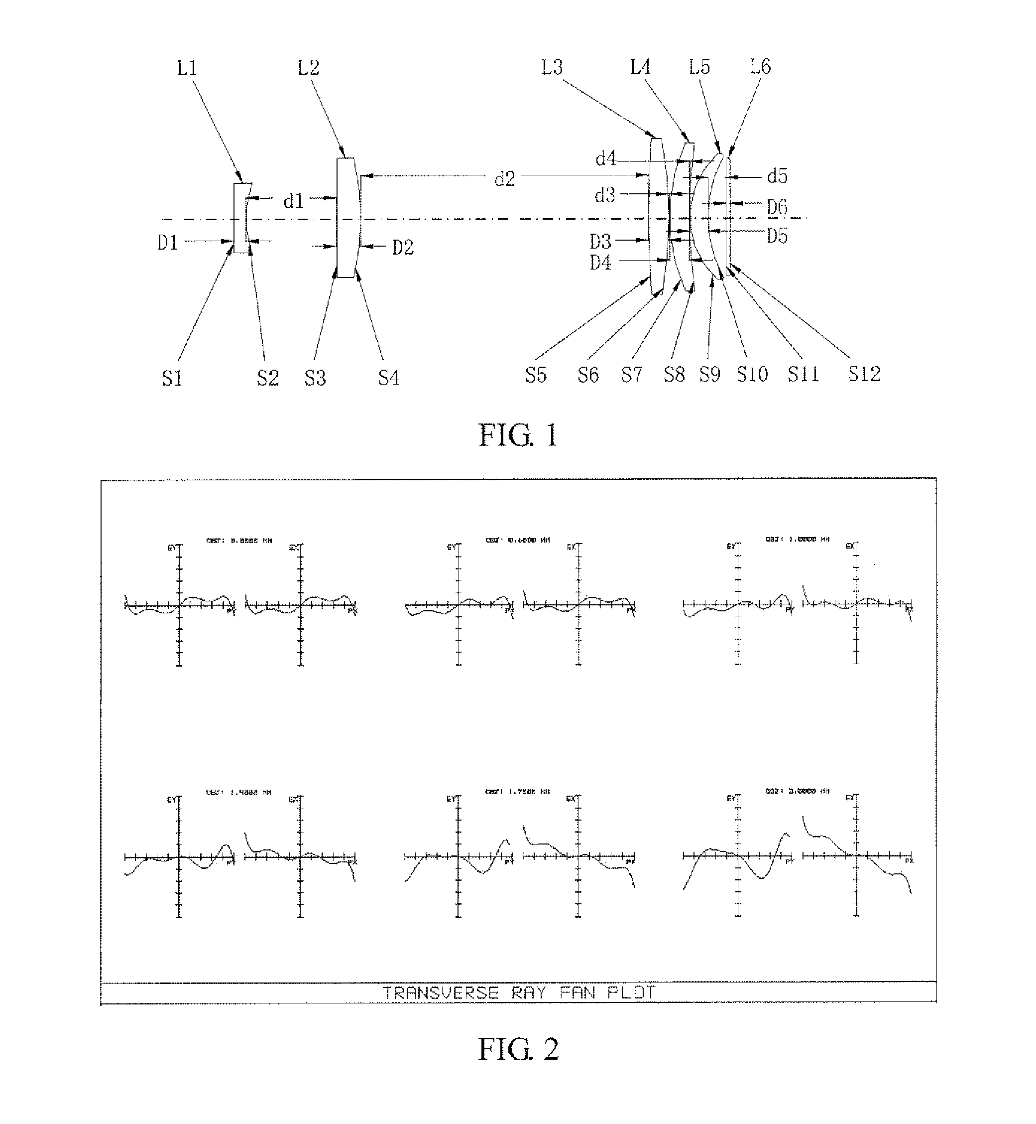 Near-infrared laser focusing lens and laser printing device