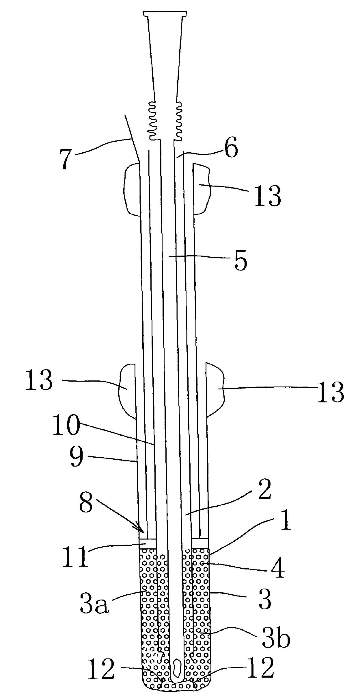 Catheter intubation unsealing device for medical operation