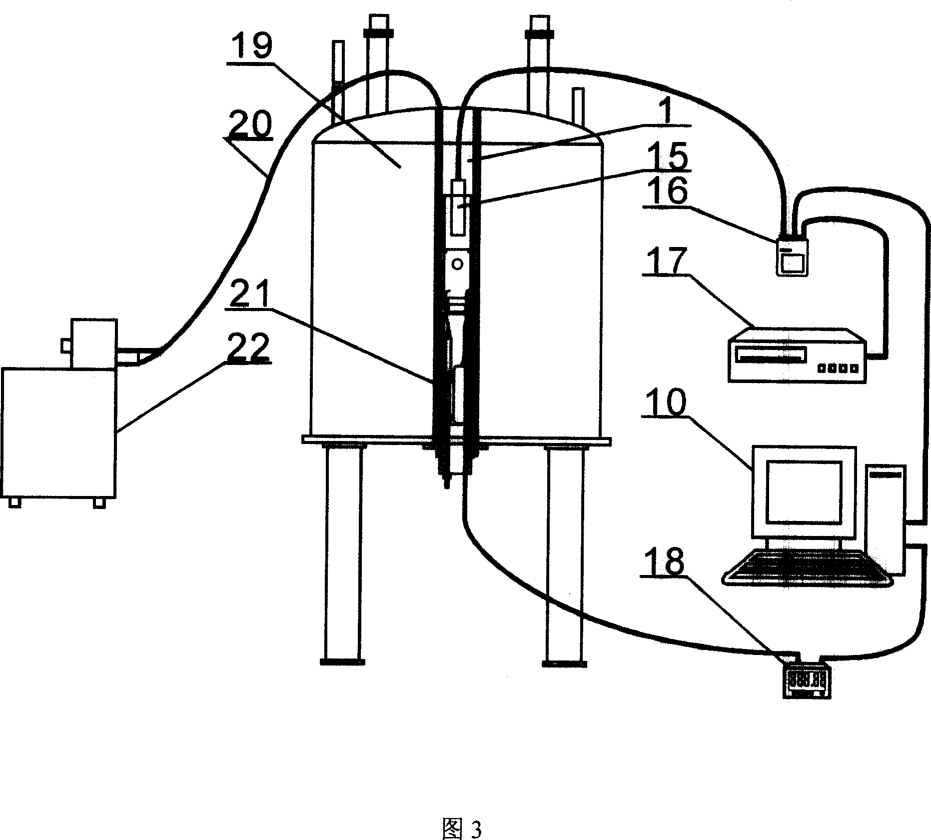 Zero-gravity condition non-container processing equipment of anti-magnetism material in magnetic field