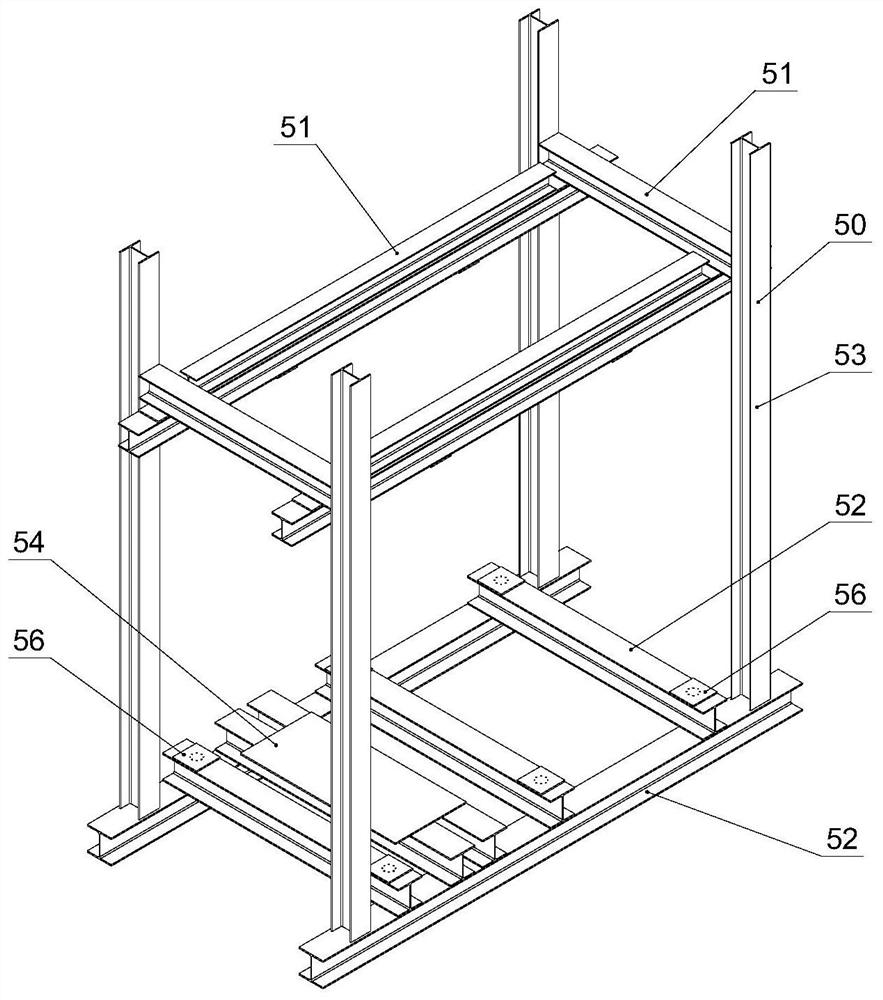 Offshore oil production platform and jacket platform load transfer experiment system as well as method