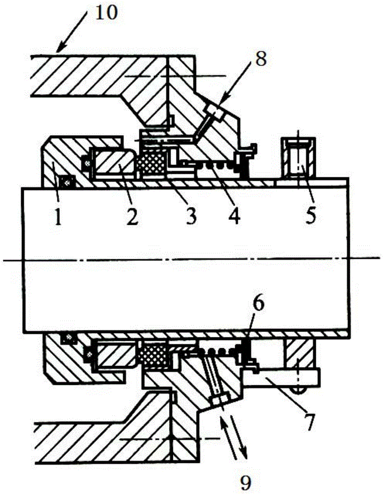 Cartridge mechanical sealing structure