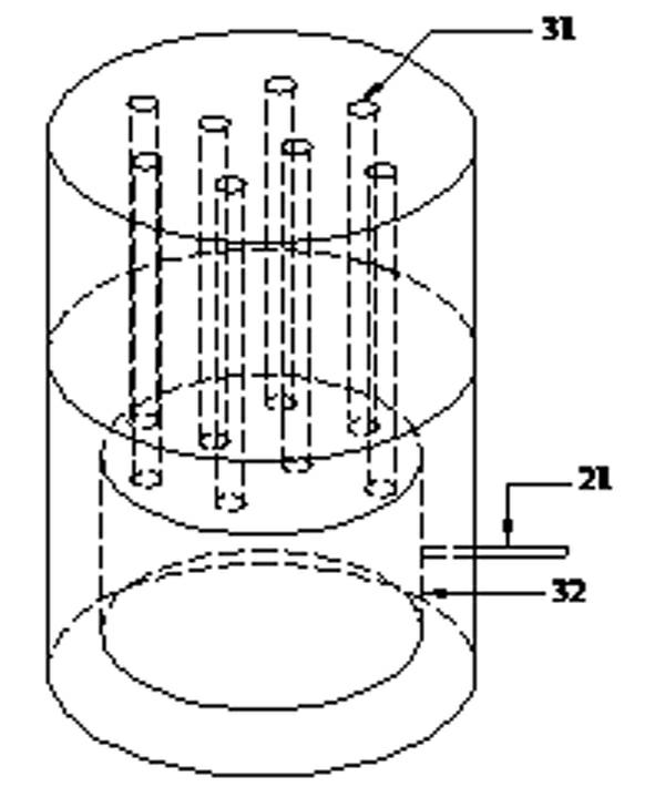 Device for testing gas seepage and creepage coupling action of rocks