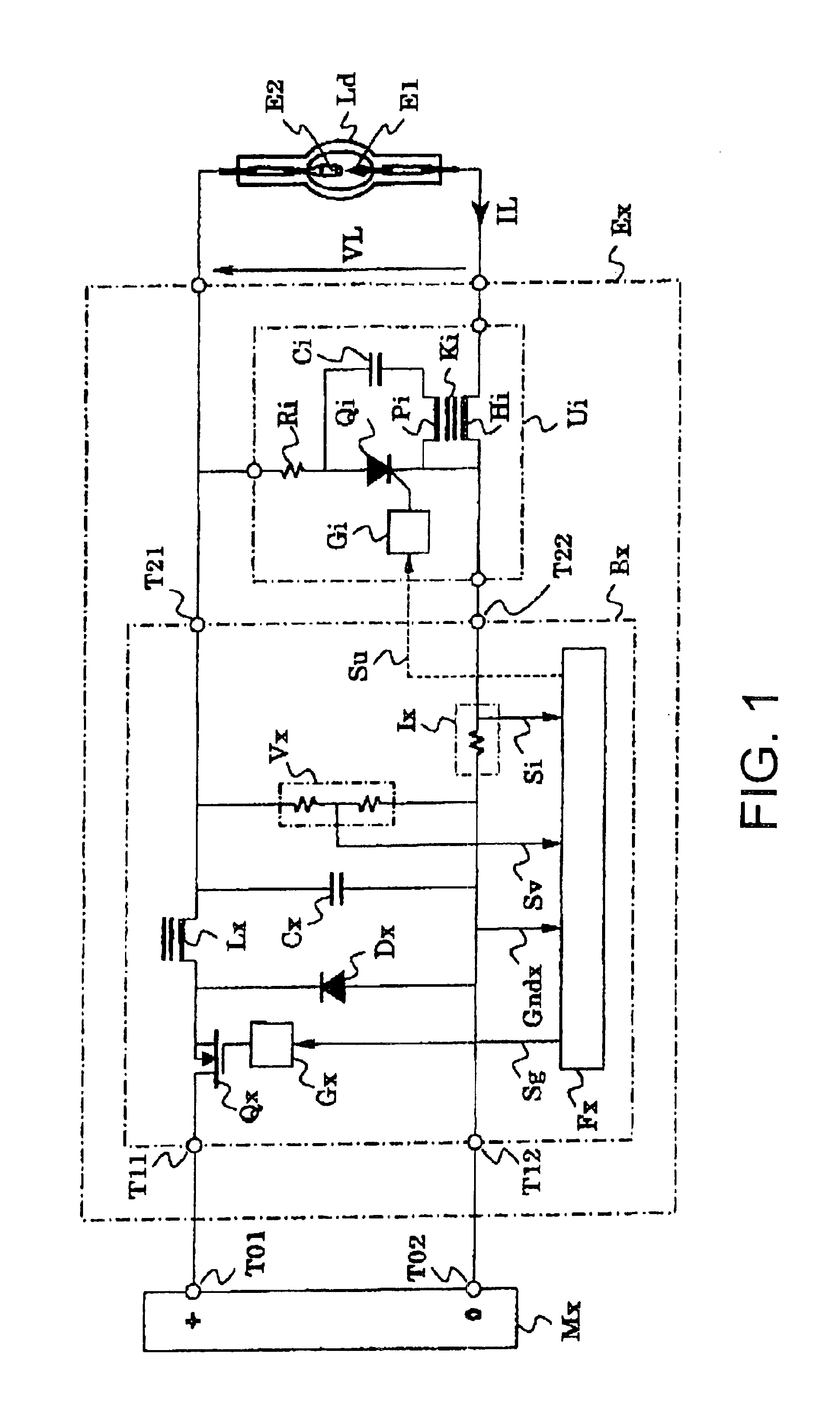 Power feeding apparatus for discharge lamp