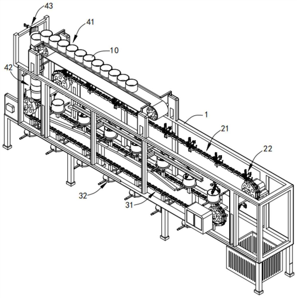 Continuous and automatic trimming equipment for barrel-shaped plastic part ports