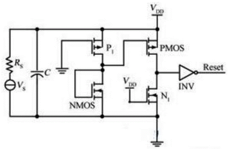 Automatic reset module in integrated circuit
