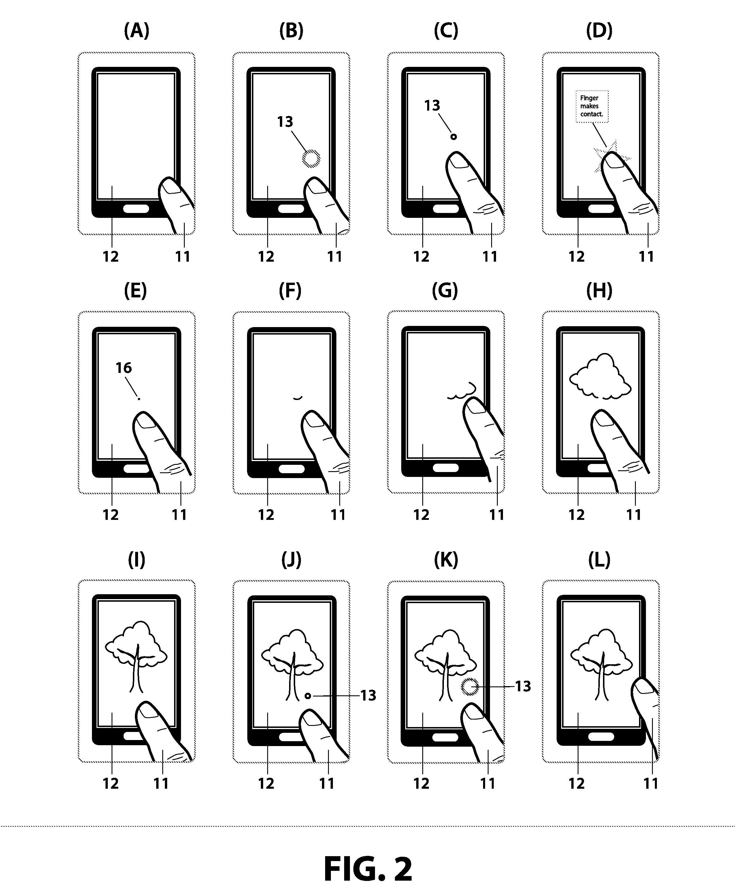 Pre-touch pointer for control and data entry in touch-screen devices