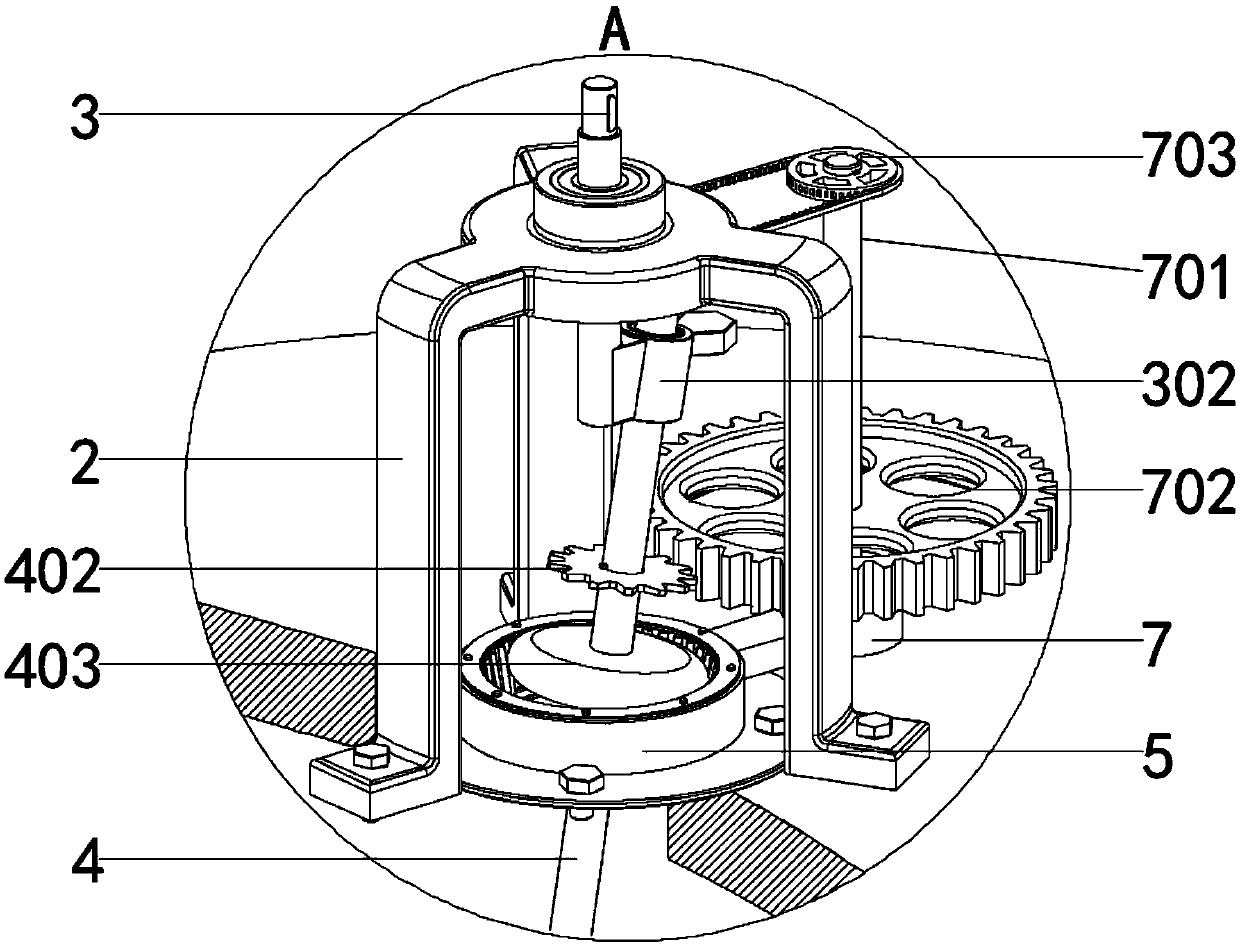 Chemical tank gyro wheel axle stirring device