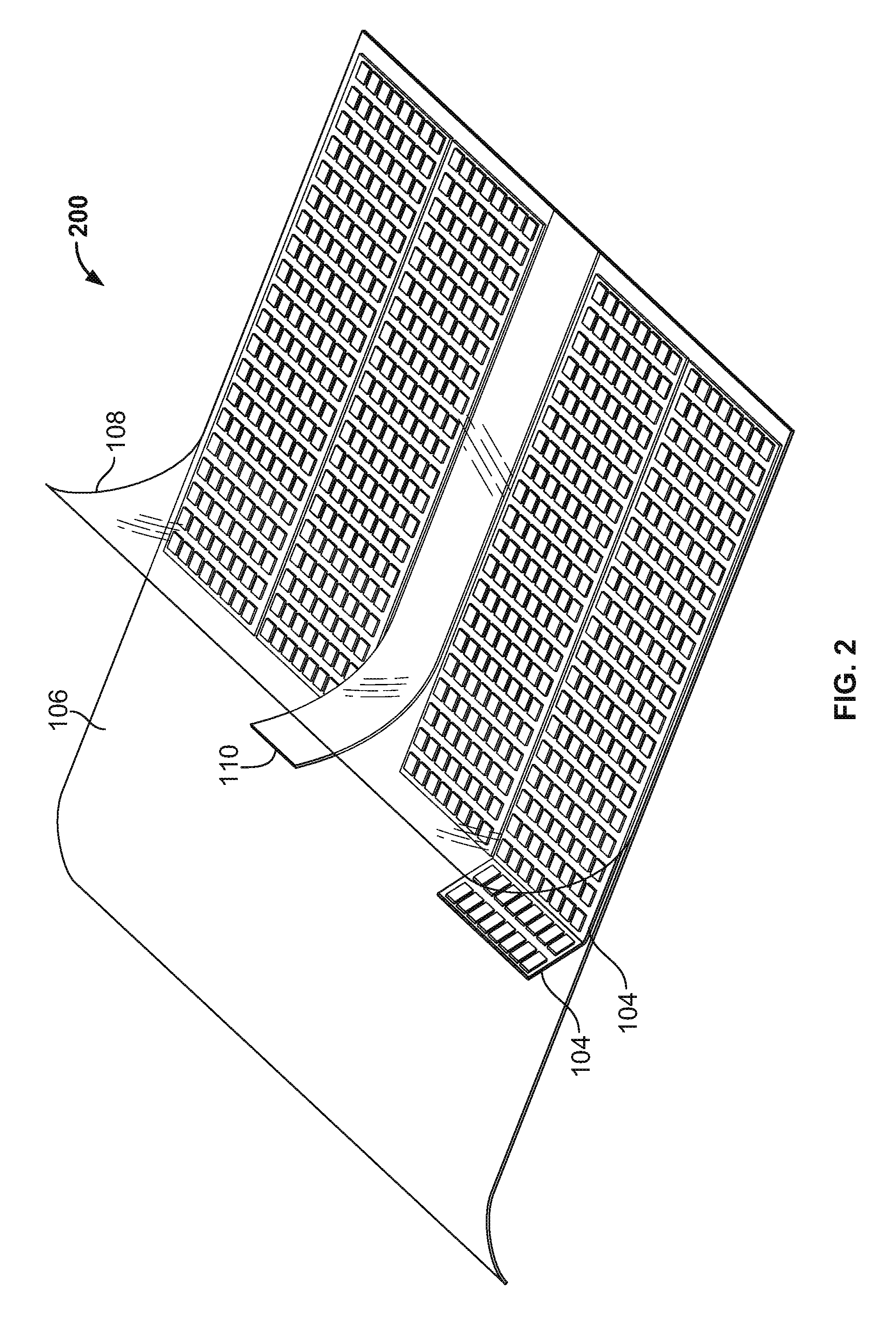 Method of manufacturing flexible, lightweight photovoltaic array