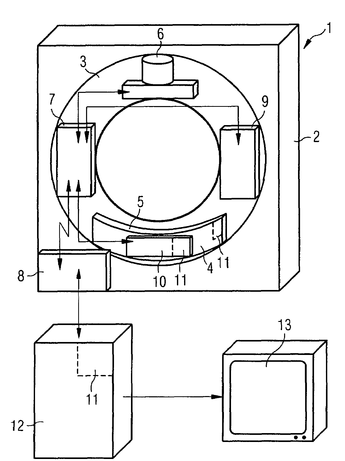 Method for operation of a counting radiation detector with improved linearity
