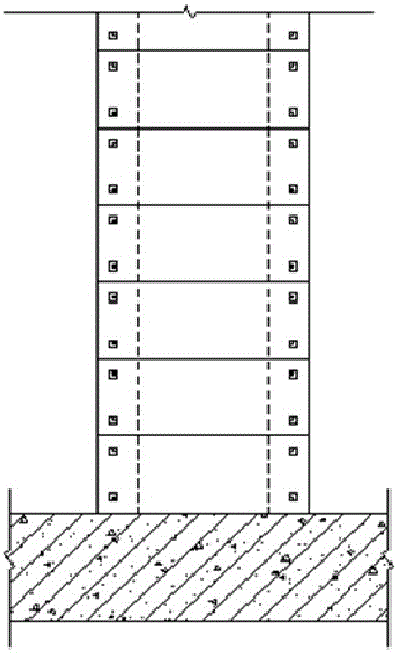 Advanced water prevention construction process for post-cast strip of side wall of basement