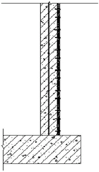 Advanced water prevention construction process for post-cast strip of side wall of basement