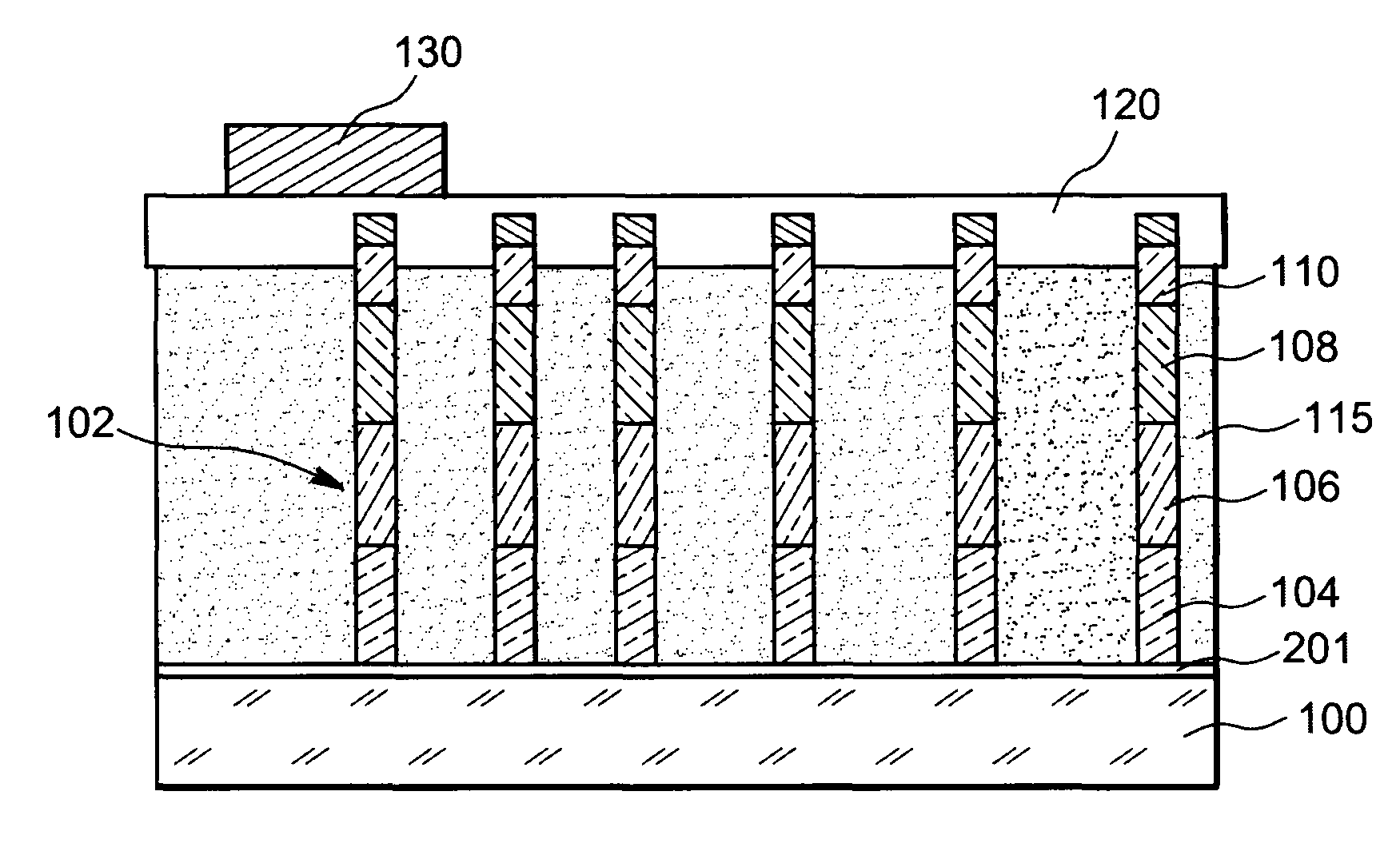 Method for making a light-emitting microelectronic device with semi-conducting nanowires formed on a metal substrate