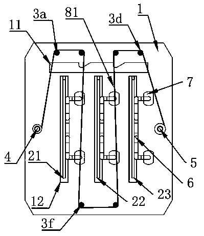 Plate-type water cooling electrode assembly plasma surface treatment device with continuous treatment function