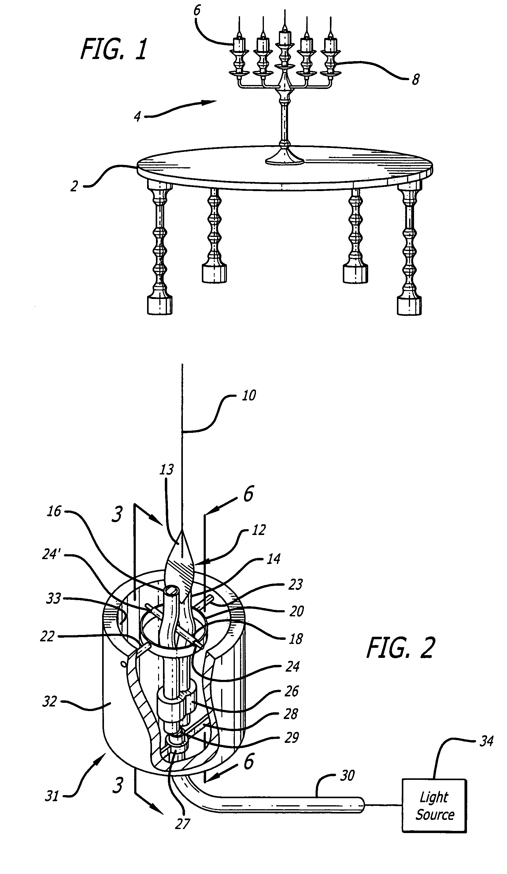 System and method for generating a flickering flame effect