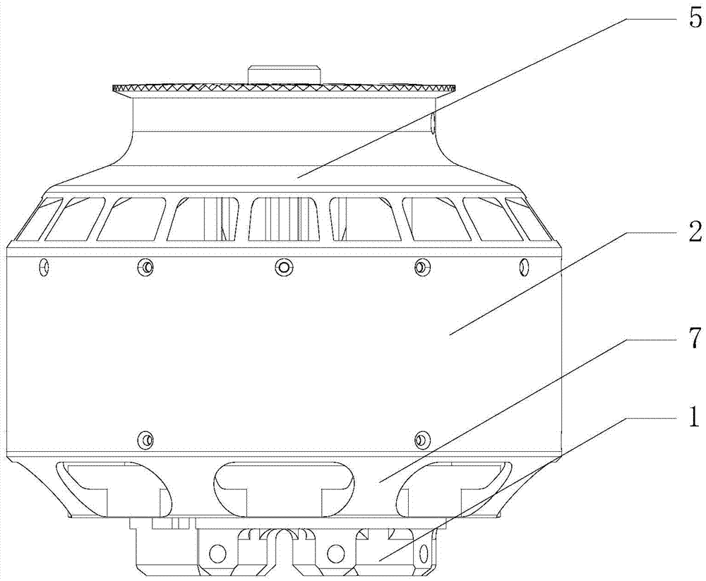 Brushless direct-current motor