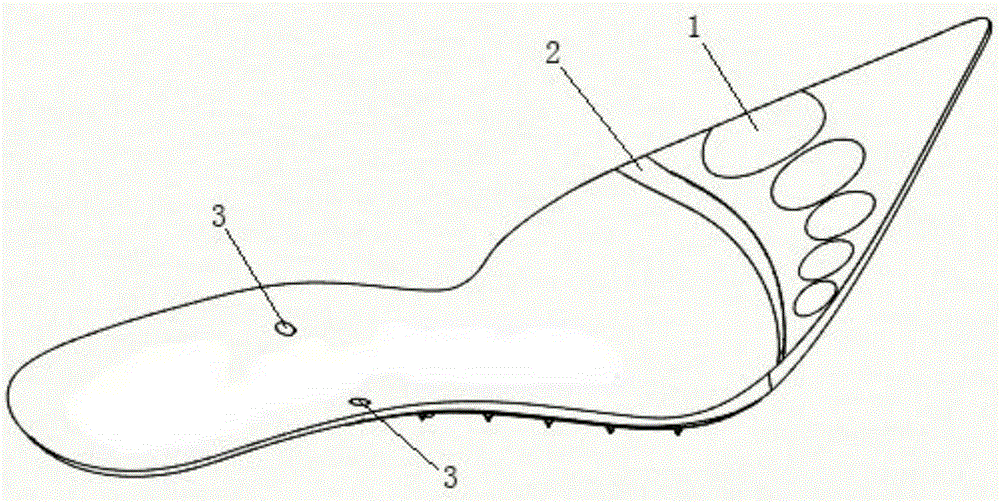 High-heeled shoe last base plate and insole simulation design method and simulated insole