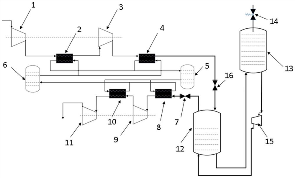 Compressed air energy storage system and method capable of releasing water pumping at constant pressure