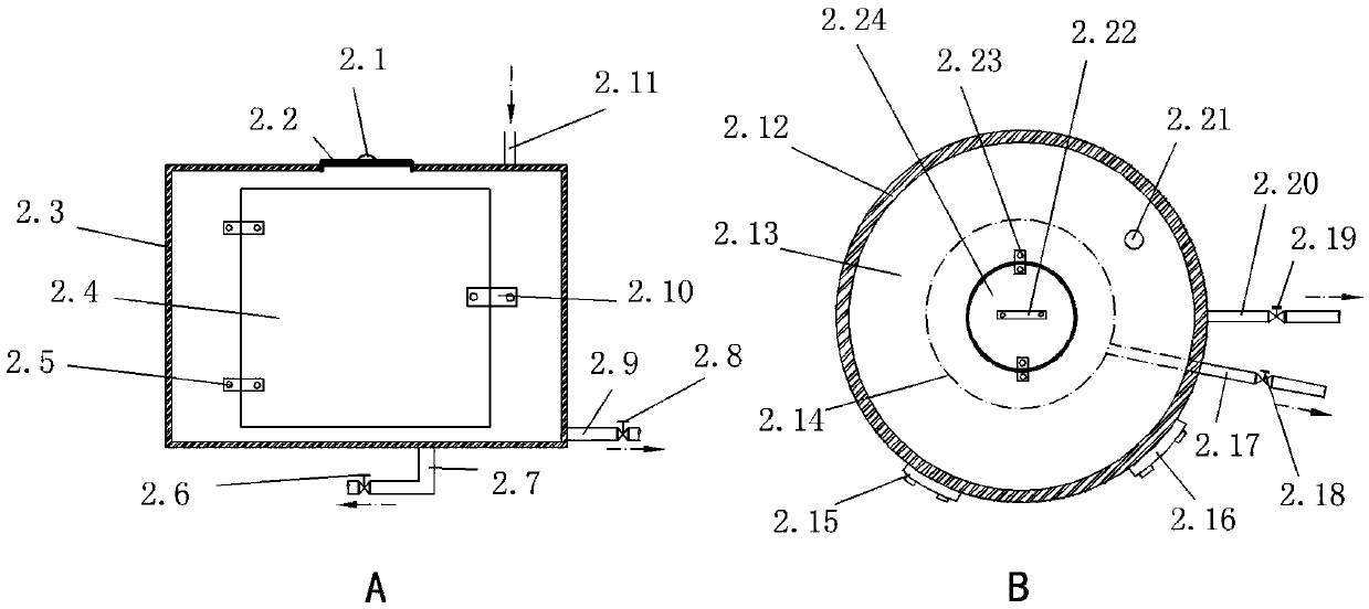 A rural domestic sewage ultrafiltration backwashing device