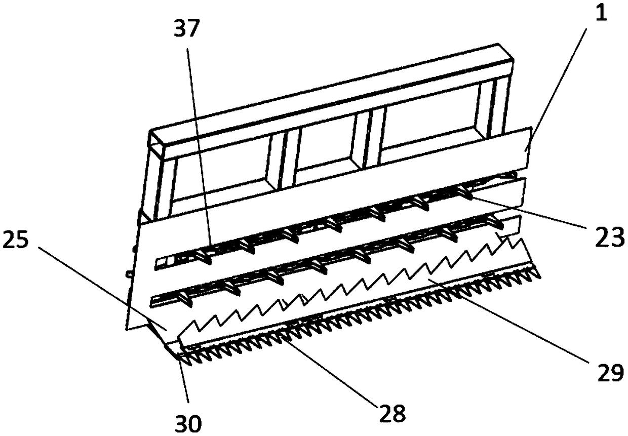 Drum shifting tooth-type pea cutting and sunning machine