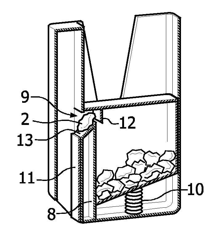 Device for dispensing granular products