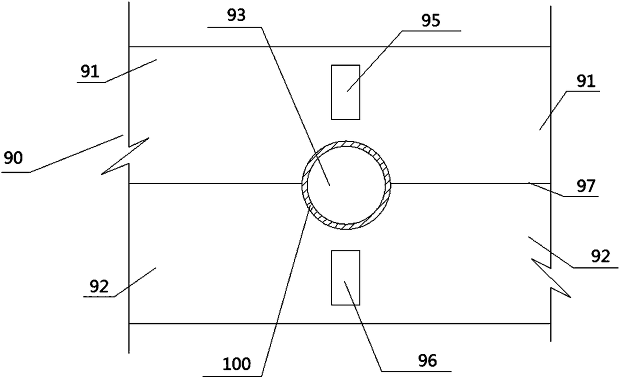 Air supply pipeline for air suction