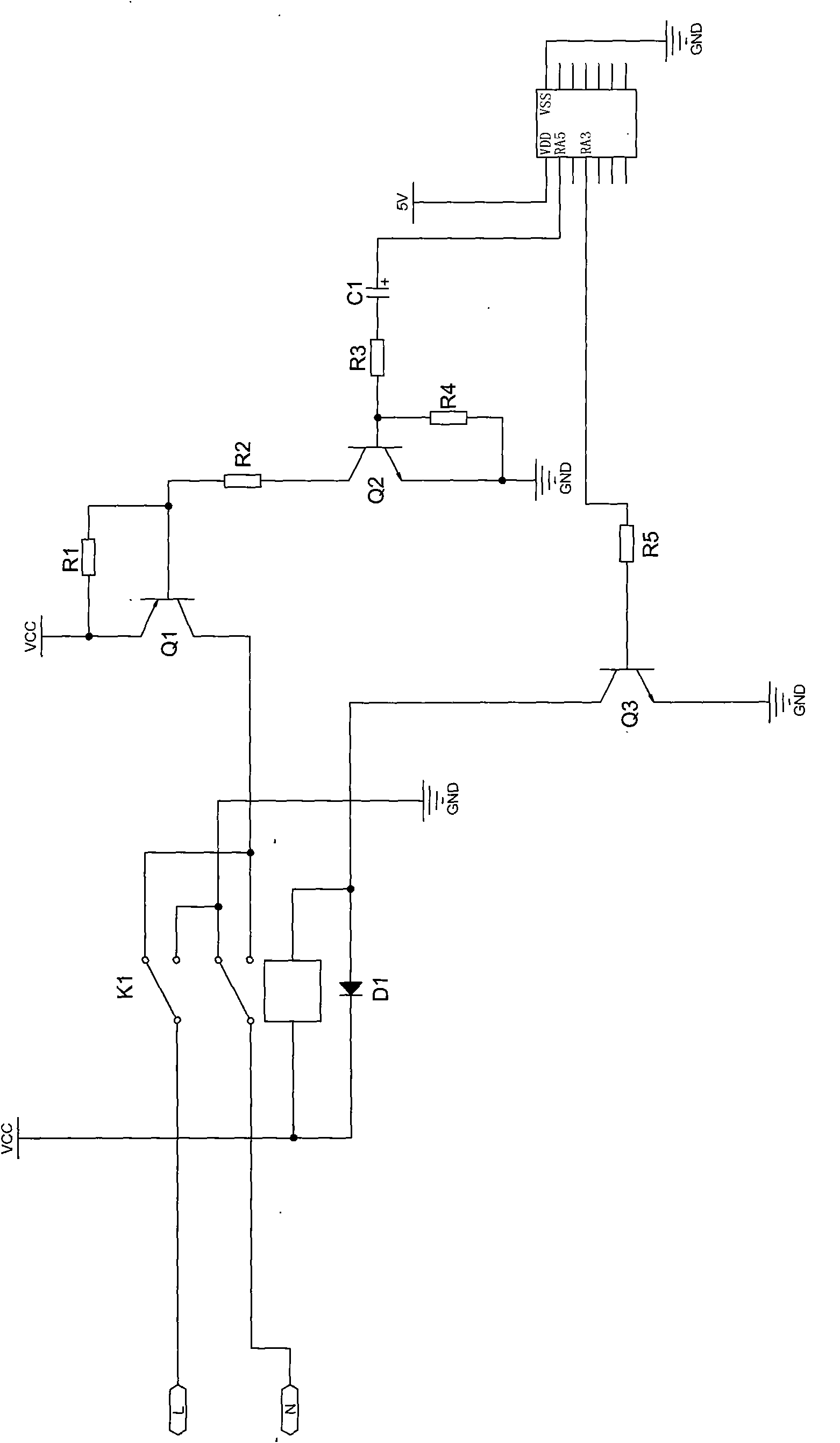 Motor constant-speed forward/reverse rotation control circuit