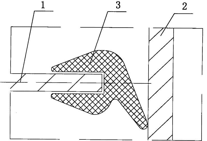 Block-hole-type graphite heat exchanger with forcedly deflecting and sealing characteristic