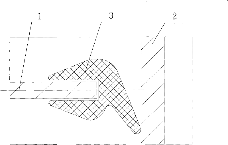 Block-hole-type graphite heat exchanger with forcedly deflecting and sealing characteristic