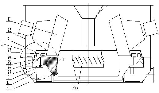 Roll type vertical mill
