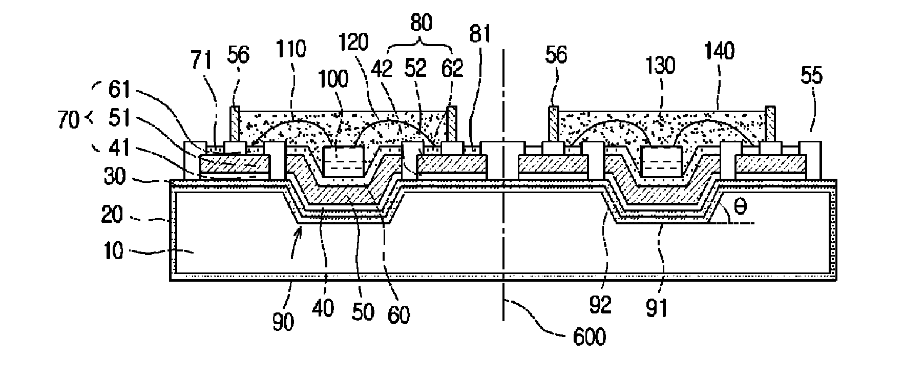 Substrate for an optical device, an optical device package comprising the same and a production method for the same