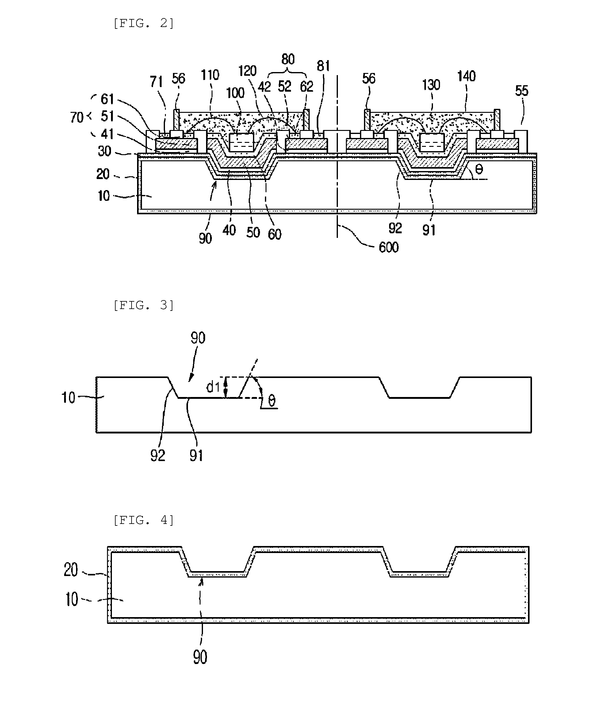 Substrate for an optical device, an optical device package comprising the same and a production method for the same