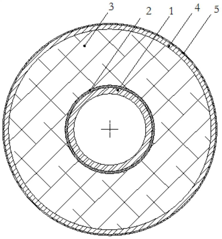 Graphene electric heat tracing structure for heat tracing of conveying pipeline