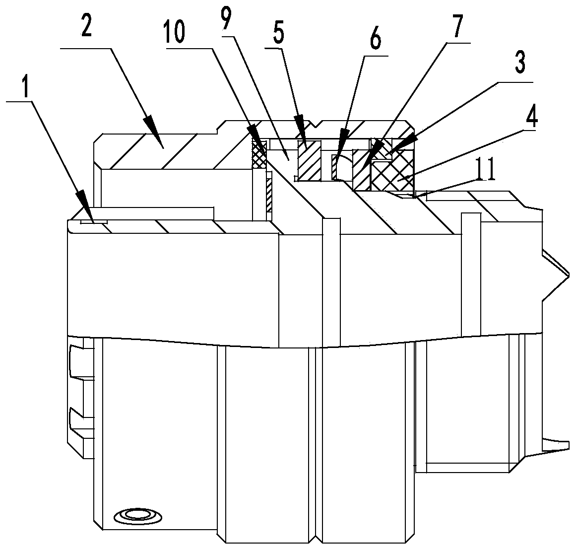 Novel snap spring anti-loosening connector