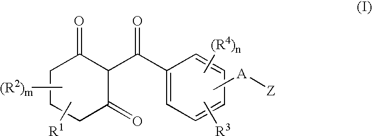 Substituted benzoylcyclohexandiones