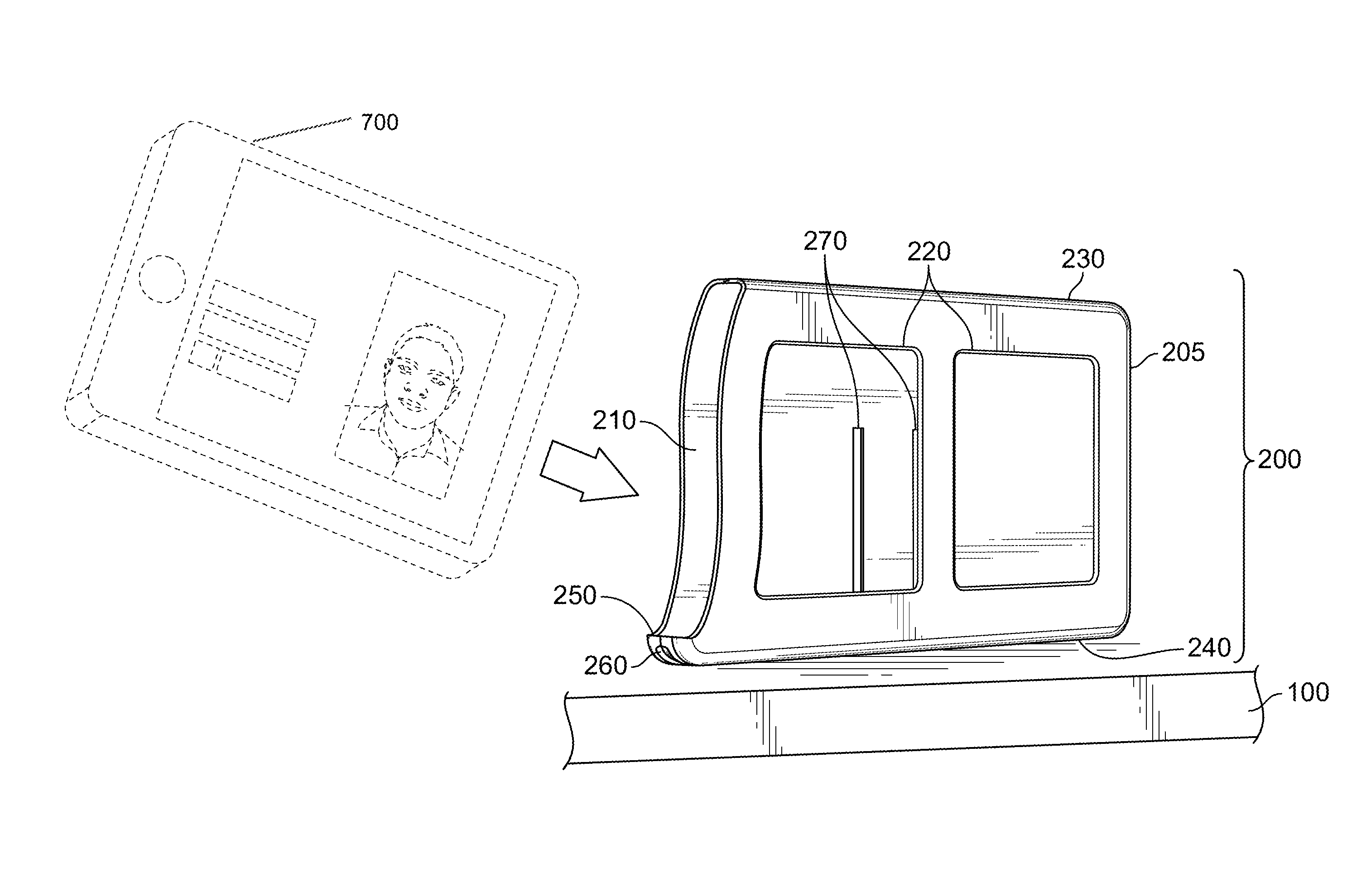 Docking station for portable electronic device