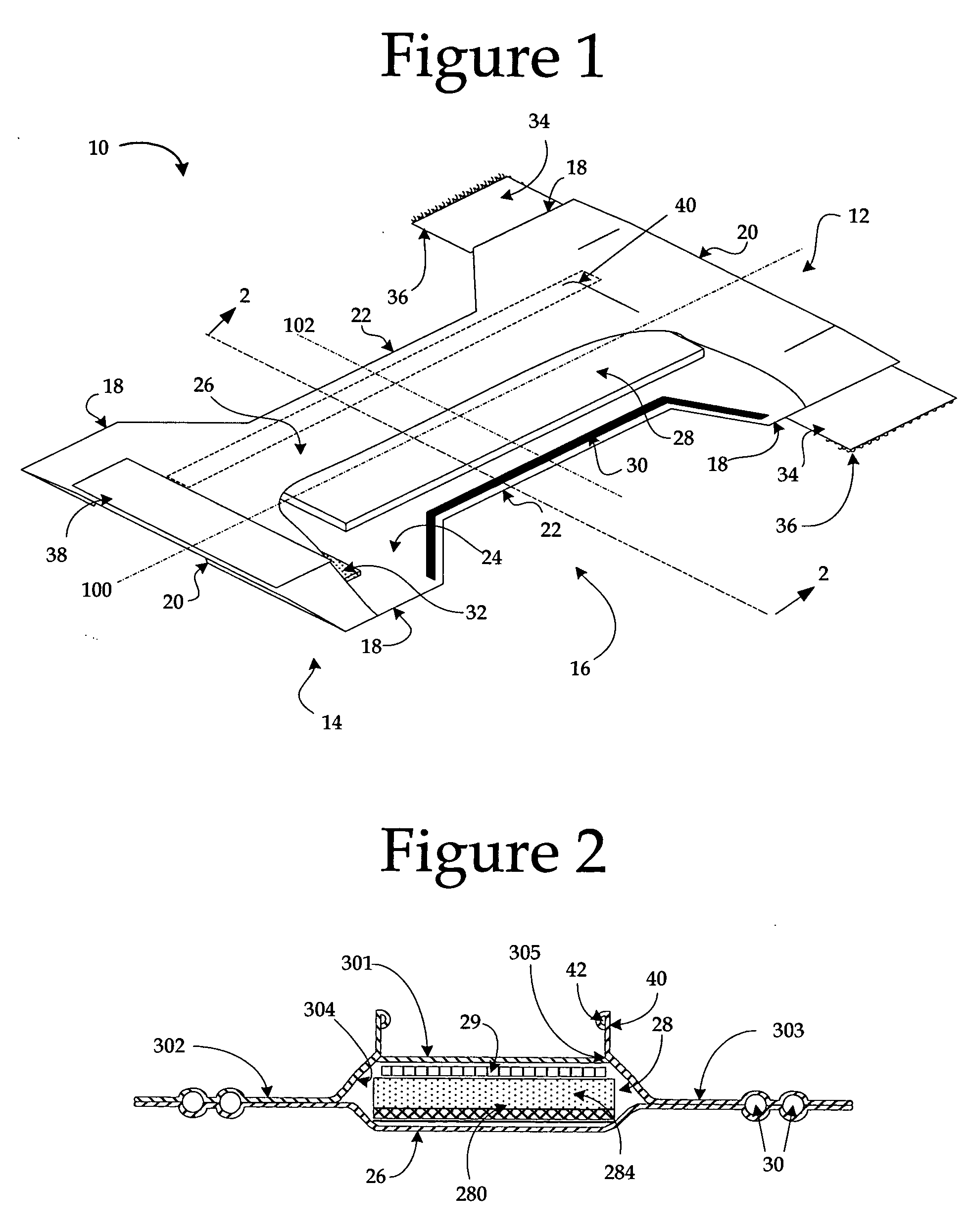 Absorbent core with three-dimensional sub-layer