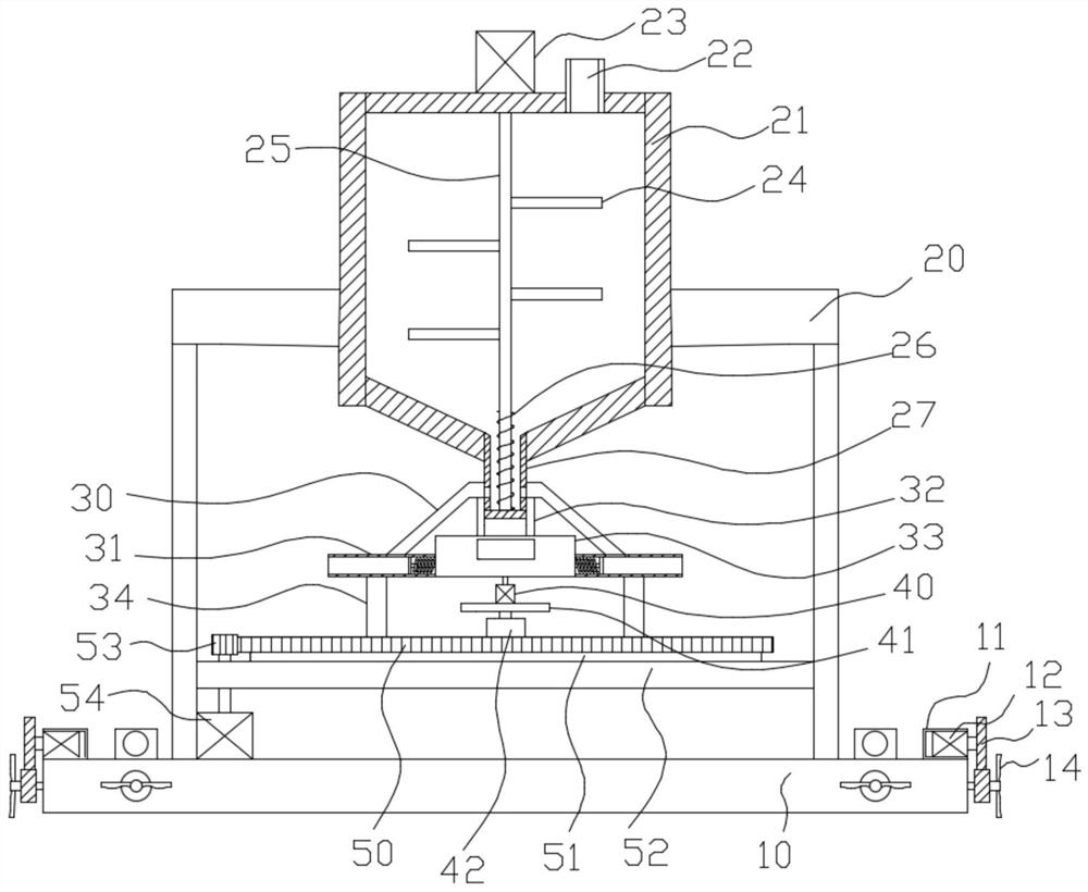 Animal feed feeding device