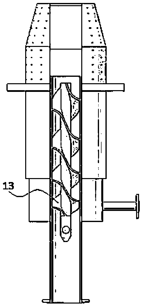 Gasifier burner structure with spiral flow channel