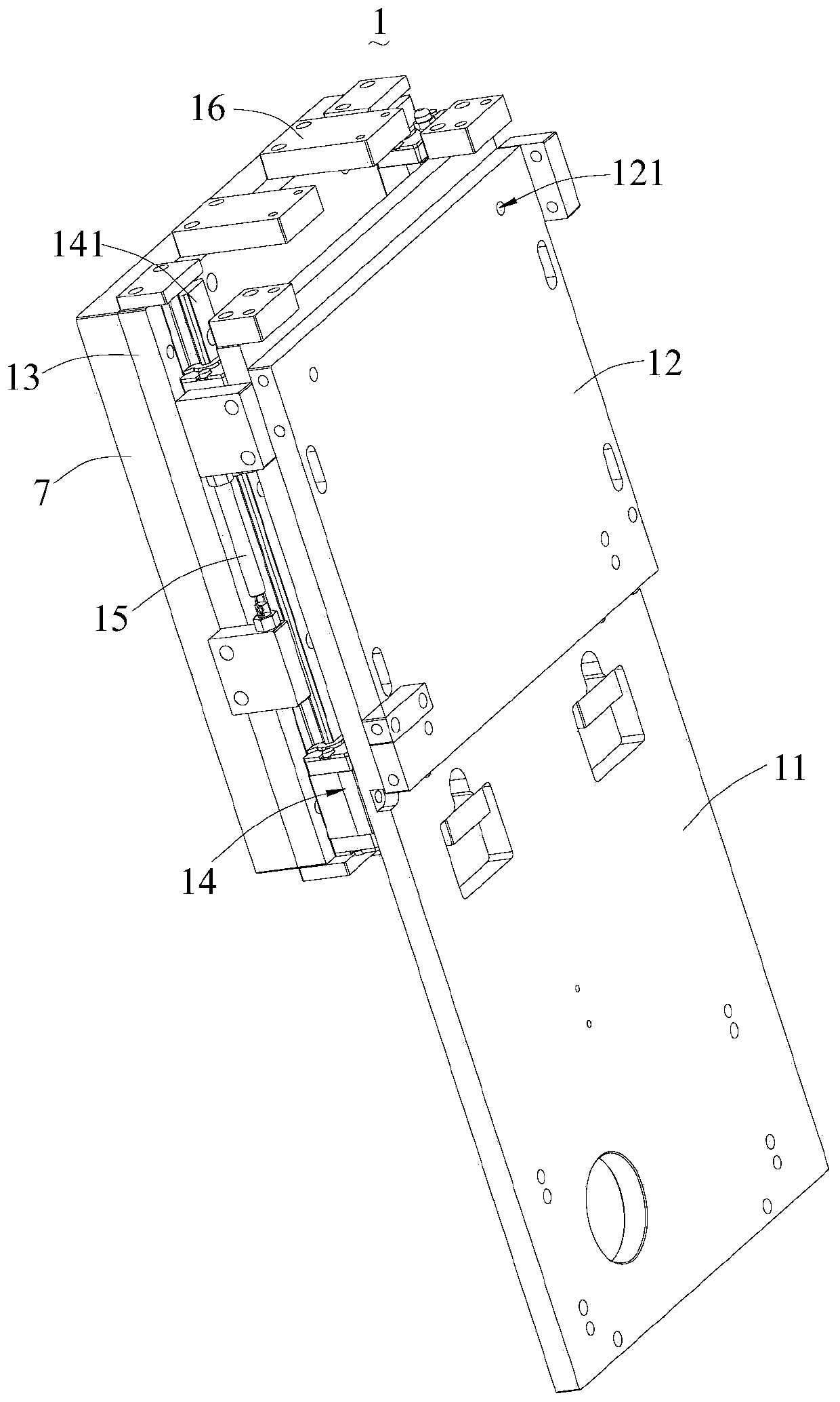 Integrated laser continuous welding device and battery assembling equipment